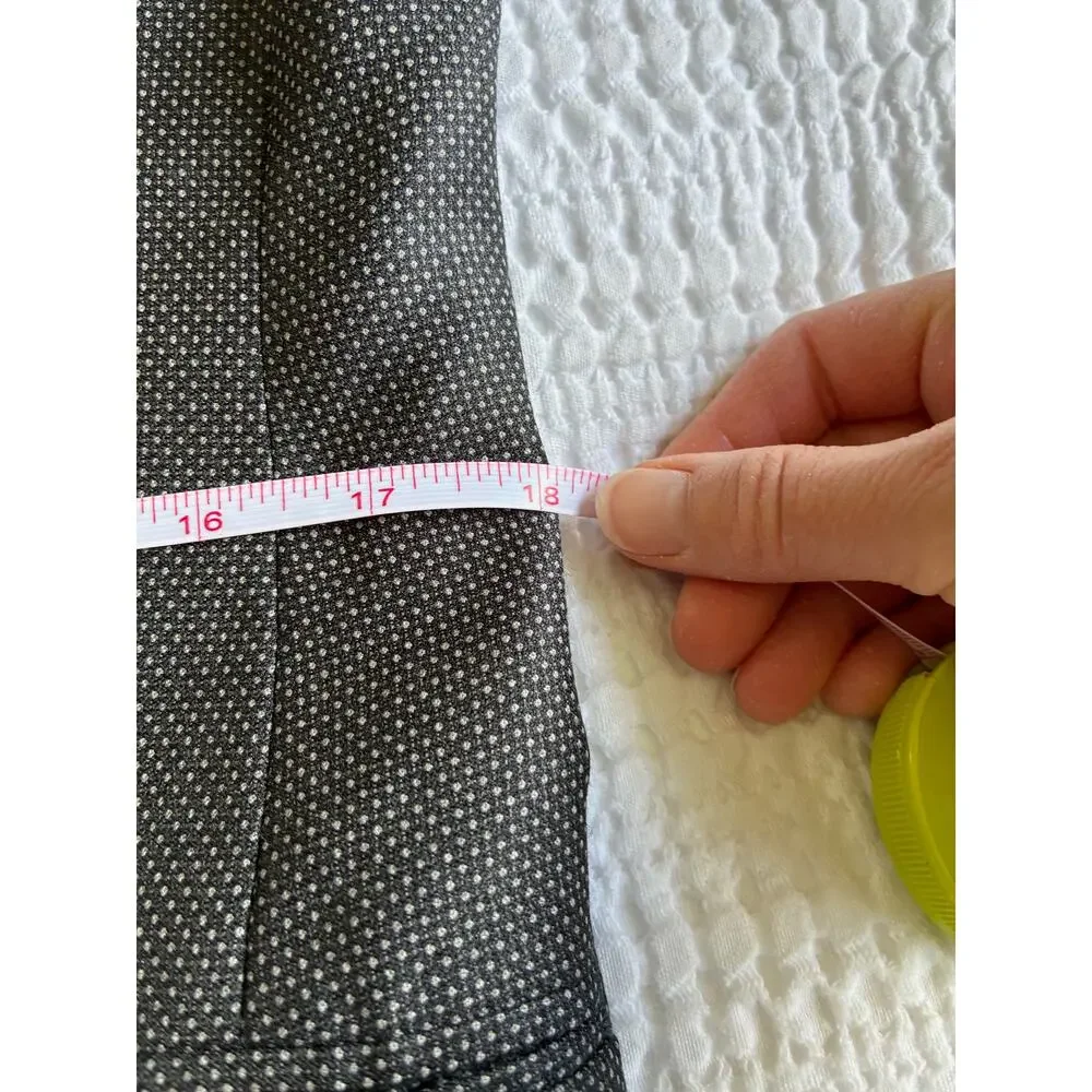 John Varvatos‎ USA Blazer Sport Coat 38R Wool Polka Dot Black Gray Half Lined